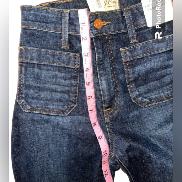 NWT J Crew Curvy Full Length Demi Boot Cut Jeans | Size 24 - Picture 8 of 9